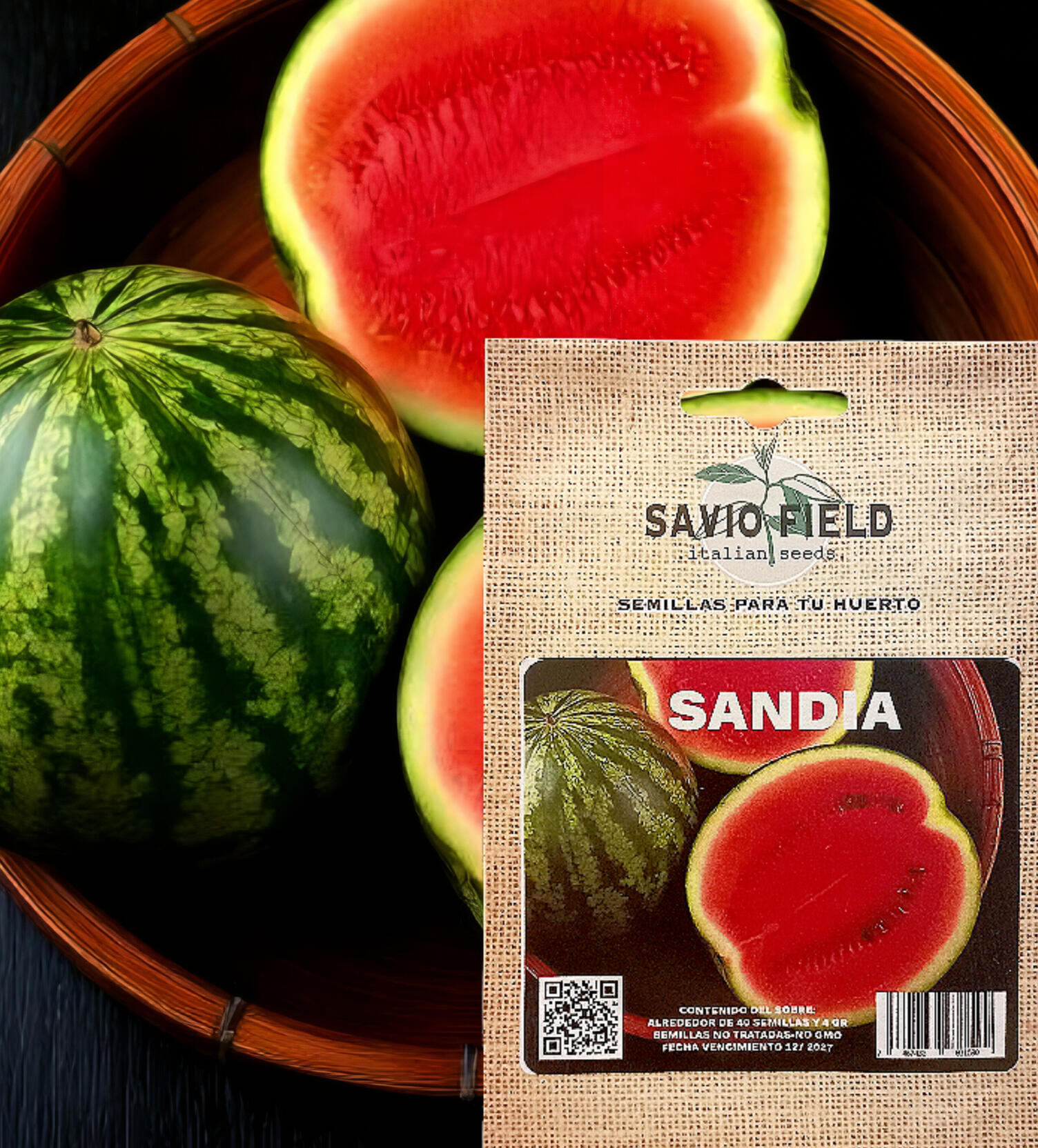 Sabor muy dulce y jugosa. Es refrescante, y crujiente, color rojo, y se da grande. Contiene vitaminas A,C,Potasio, y antioxidantes.